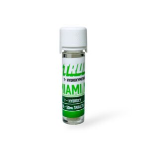 truly7 7 hydroxymitragynine chewable tablets miami mint 50mg per tablet 10ct 58757