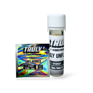 truly7 7 hydroxymitragynine chewable tablets truly unflavored 50mg per tablet set 84578