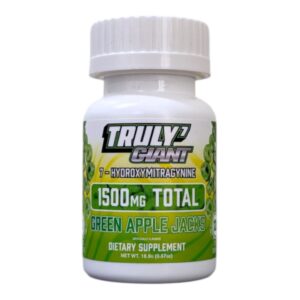 Truly7 Giant 7-OH Chewable Tablets 50mg x 30ct Green Apple Jacks