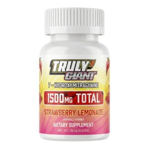 Truly7 Giant 7-OH Chewable Tablets 50mg x 30ct Strawberry Lemonade