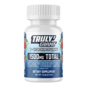 Truly7 Giant 7-OH Chewable Tablets 50mg x 30ct Bangin' Berry Razz